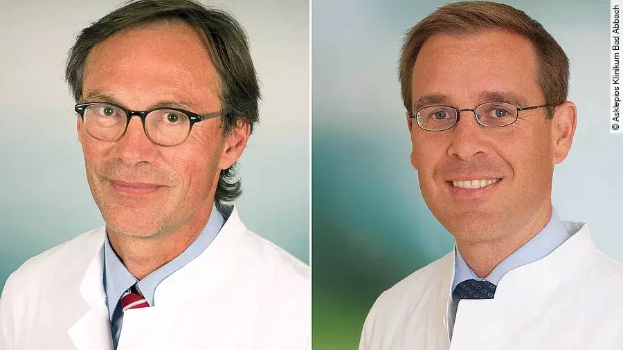 Dr. Georg Bonnländer (links) übernimmt als Ärztlicher Direktor für die nächsten zwei Jahre. Dr. Patrick Hoffstetter (rechts) wurde zu seinem Stellvertreter berufen.