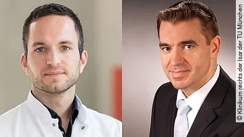 Dr. Christoph Spinner (links), CMIO und Andreas G. Henkel (rechts), CIO am Klinikum rechts der Isar der TU München.