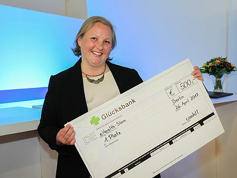 conhIT e-Health Slam Gewinnerin