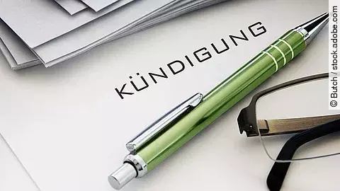 Ein Schreiben mit der Überschrift Kündigung.