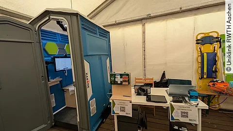 Telemedizinische Kabine der Uniklinik RWTH Aachen