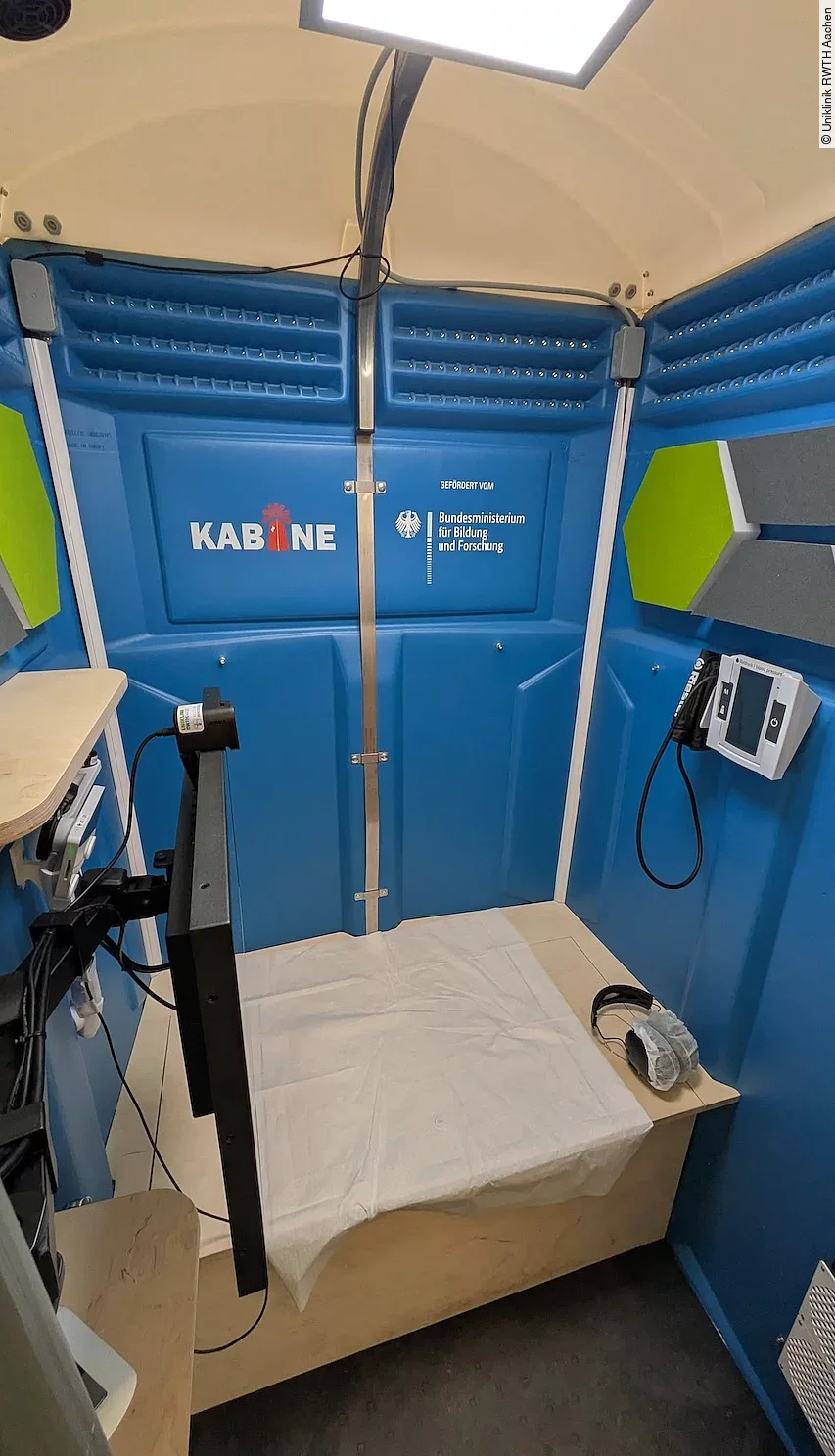 Telemedizinische Kabine der Uniklinik RWTH Aachen