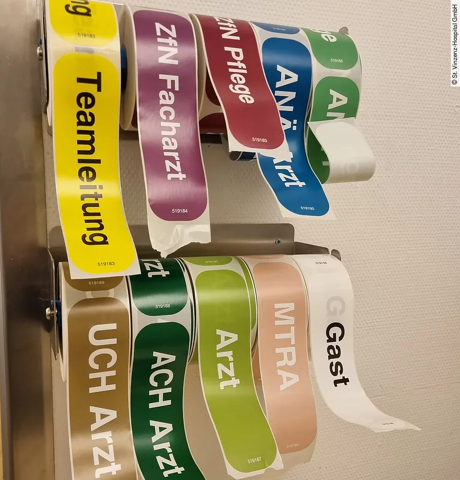 Schockraum-Aufkleber St. Vinzenz-Hospital