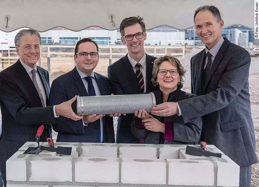 Grundsteinlegung der neuen HNO-Klinik in Essen