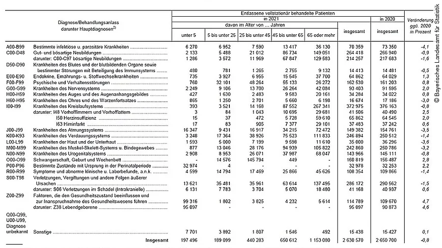 Krankenhausstatistik 2021 Krankenhausstatistik 2021