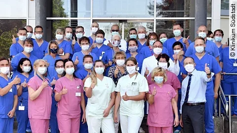 Mitarbeiter des Klinikums Südstadt in Rostock