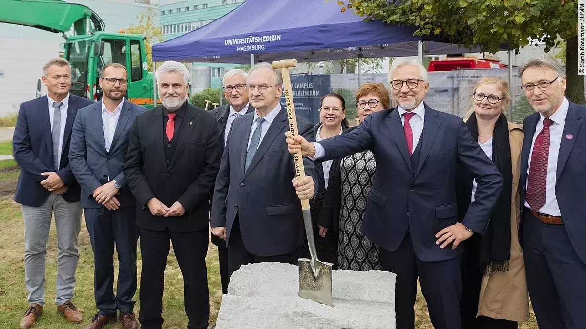 Spatenstich Universitätsklinikum Magdeburg Spatenstich Universitätsklinikum Magdeburg