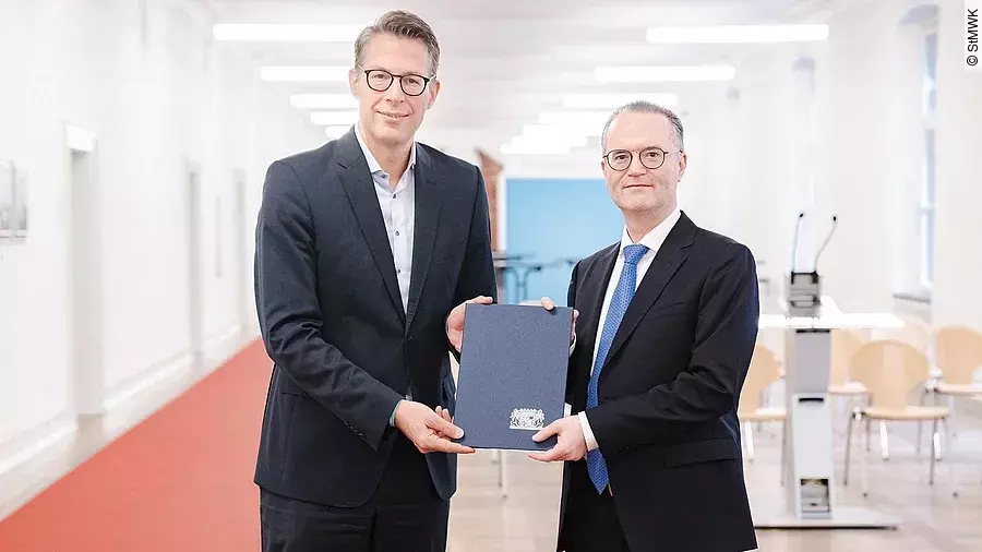 Markus Blume und Prof. Dr. Klaus Markstaller