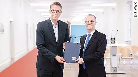 Markus Blume und Prof. Dr. Klaus Markstaller