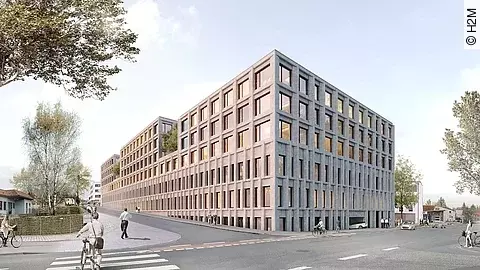 Neubau-Simulation des Alb-Donau Klinikums