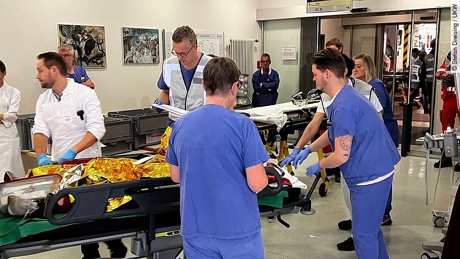 Katastrophenschutzübung am UKW