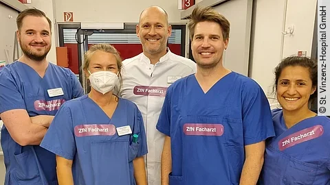 Schockraum-Aufkleber St. Vinzenz-Hospital