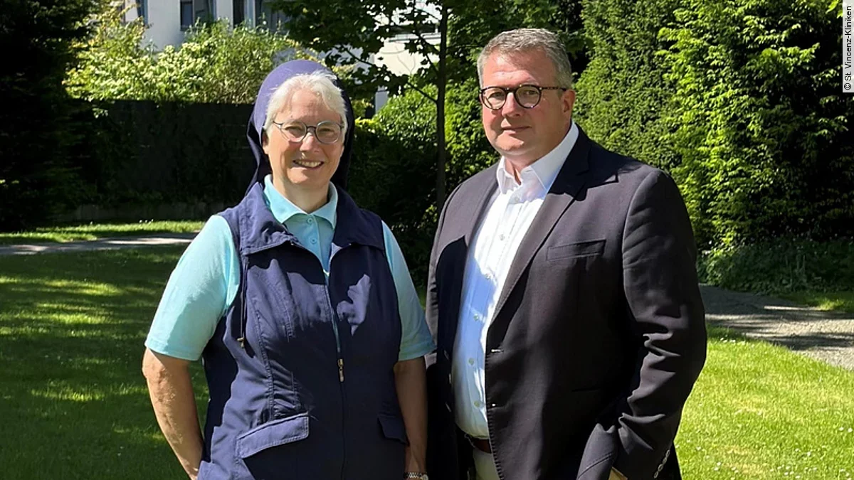 Sr. Bernadette M. Putz und Markus Funk