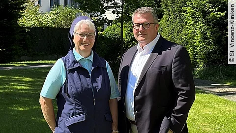 Sr. Bernadette M. Putz und Markus Funk