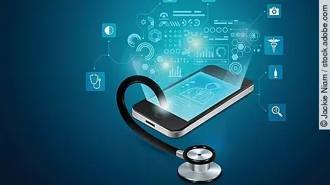 Stethoskop mit einem Smartphone