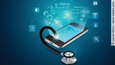 Stethoskop mit einem Smartphone