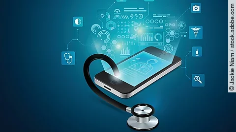 Stethoskop mit einem Smartphone