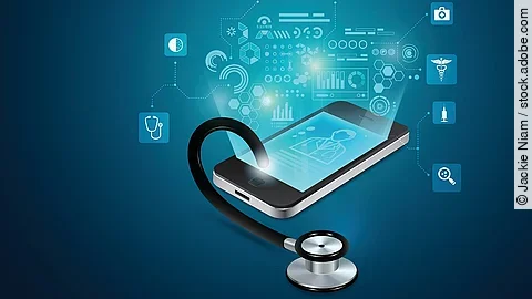 Stethoskop mit einem Smartphone