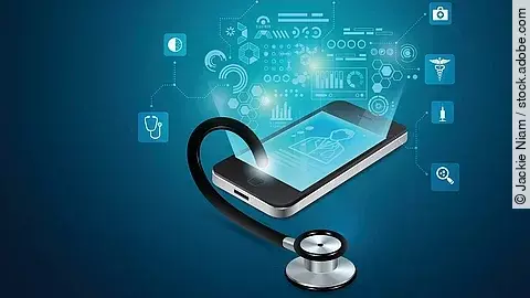 Stethoskop mit einem Smartphone