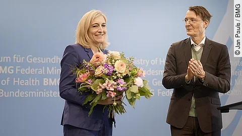 Amtsübergabe Prof. Karl Lauterbach und Nina Warken Amtsübergabe Prof. Karl Lauterbach und Nina Warken