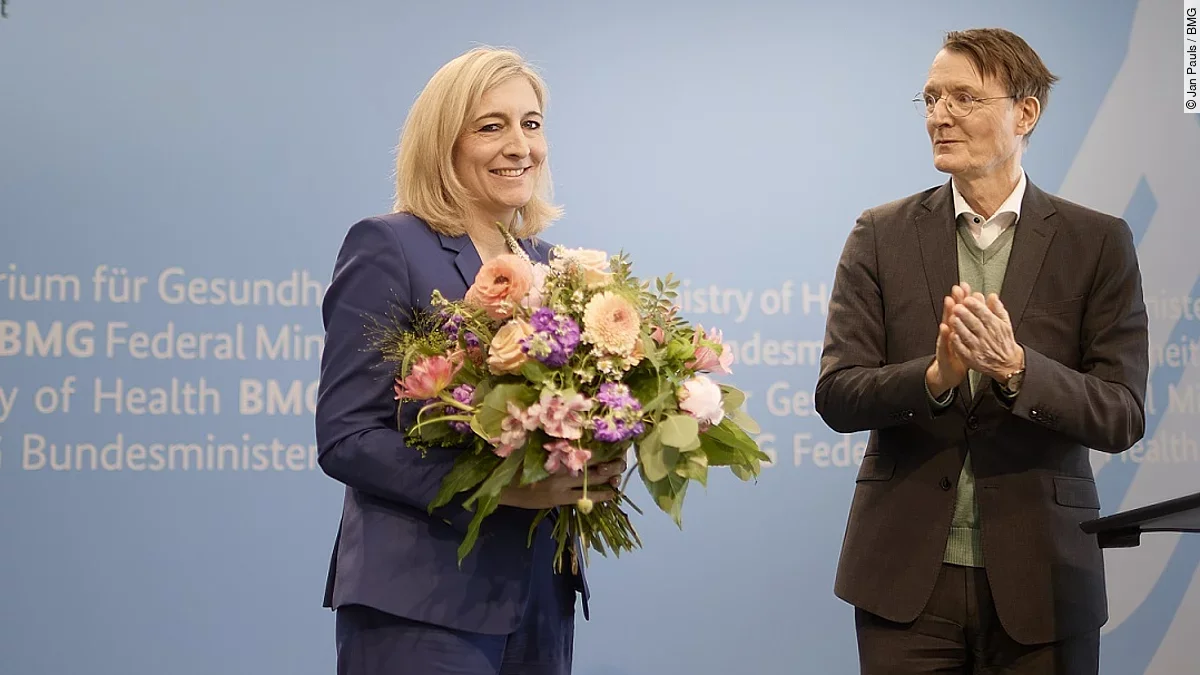 Amtsübergabe Prof. Karl Lauterbach und Nina Warken Amtsübergabe Prof. Karl Lauterbach und Nina Warken