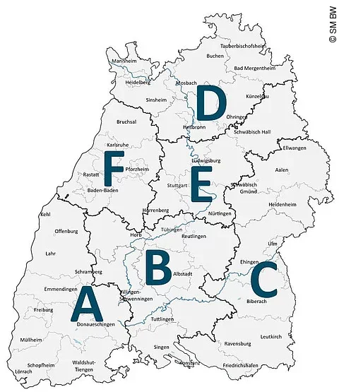 Versorgungsregionen Baden-Württemberg Versorgungsregionen Baden-Württemberg