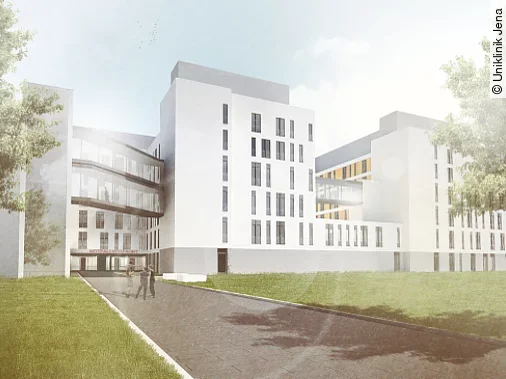 Campusmodell der Uniklinik Jena