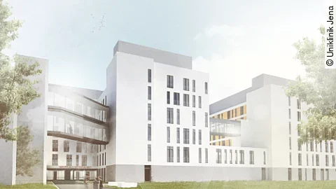 Campusmodell der Uniklinik Jena Campusmodell der Uniklinik Jena