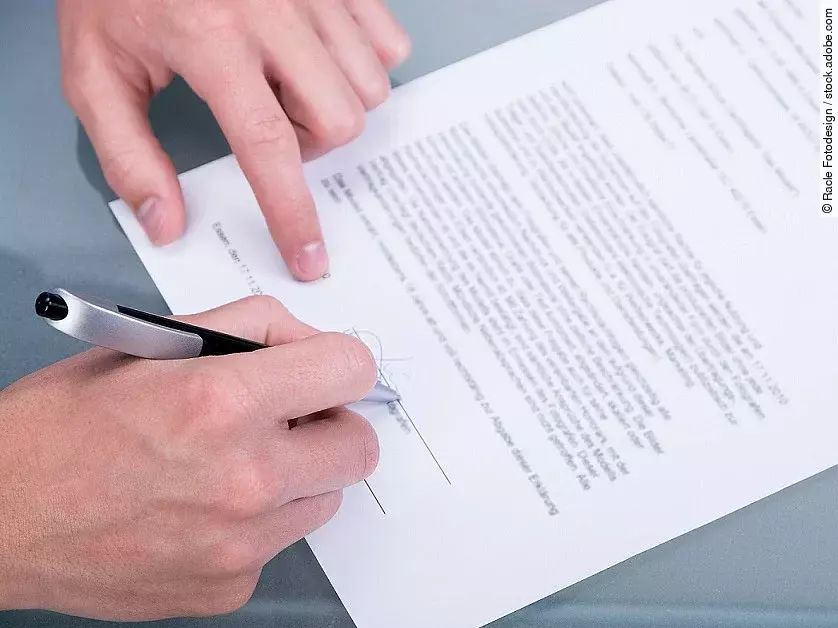 Unterschrift Unterschrift