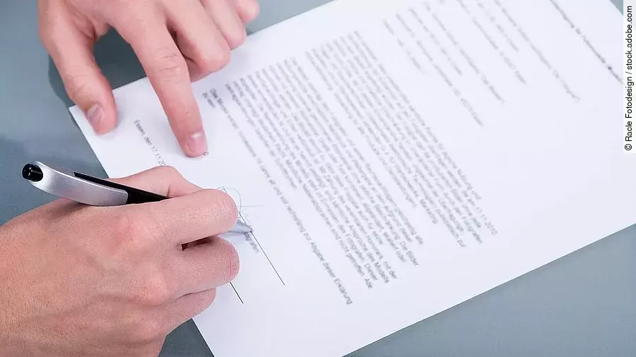 Unterschrift Unterschrift