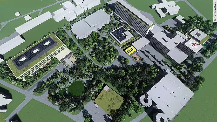 Gesundheitscampus Merheim von oben Gesundheitscampus Merheim von oben