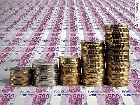 Euroscheine und -münzen