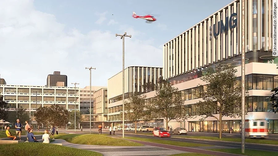 Bauabschnittsplanung der Baustufe 1 des Klinikumsneubaus der UMG