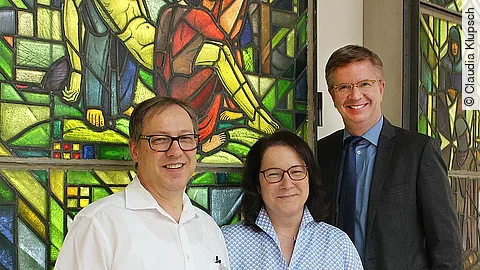 Führungstrio Dr. Andreas Trusen, Ina Hanuse und Dr. Thomas Krössin Führungstrio Dr. Andreas Trusen, Ina Hanuse und Dr. Thomas Krössin