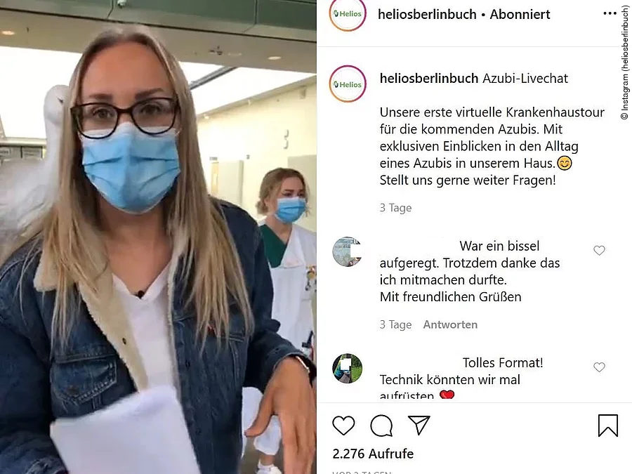 Instagram Live Chat Helios Klinikum Berlin-Buch