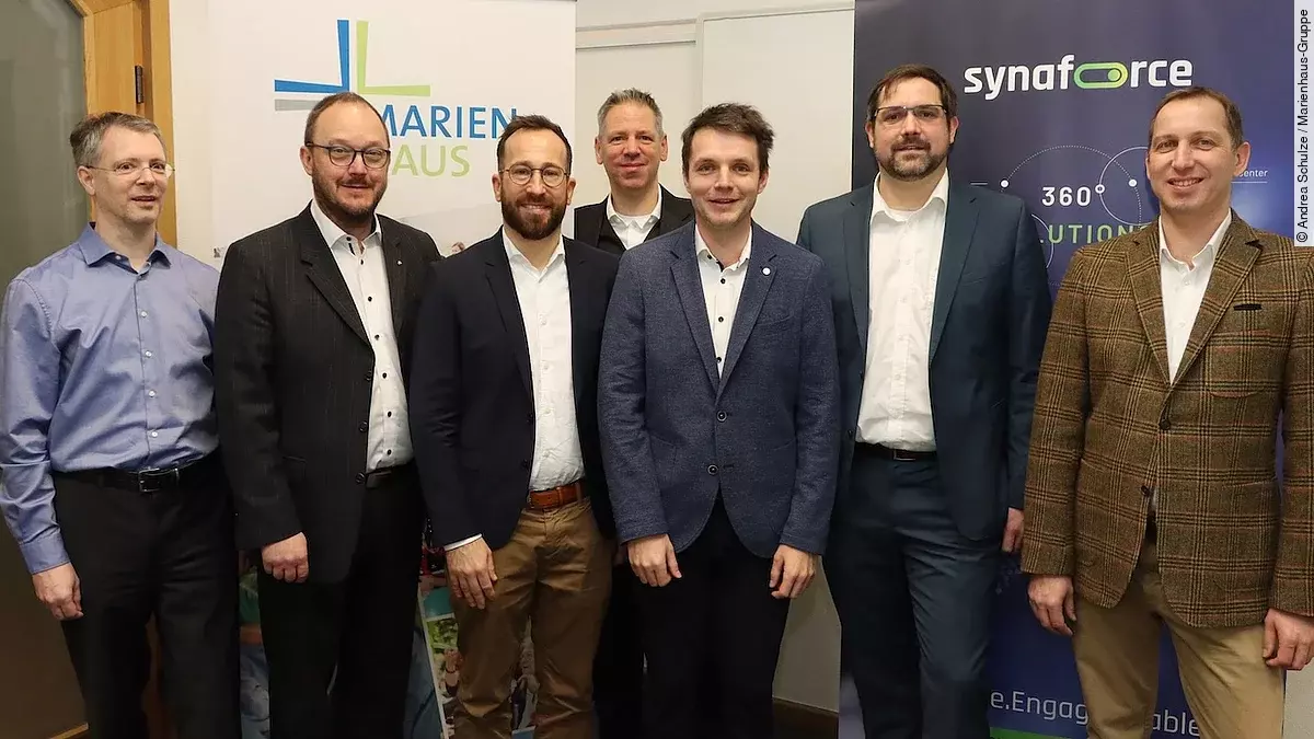 Vertragsunterzeichnung Marienhaus und Synaforce Vertragsunterzeichnung Marienhaus und Synaforce