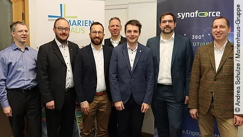 Vertragsunterzeichnung Marienhaus und Synaforce