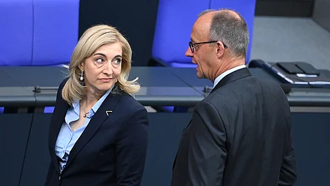Nina Warken und Friedrich Merz