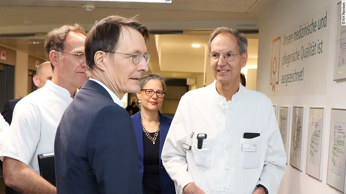 Lauterbach Besuch Krankenhaus Reinbek