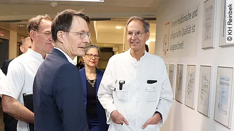 Lauterbach Besuch Krankenhaus Reinbek