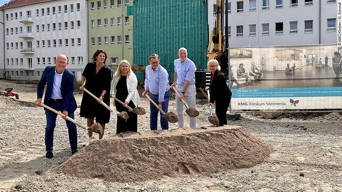 Spatenstich Neubau am KMG Klinikum Sömmerda
