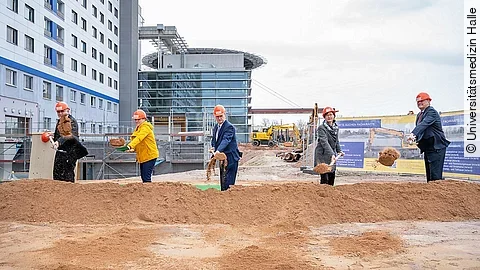 Spatenstich Bettenhaus Universitätsmedizin Halle