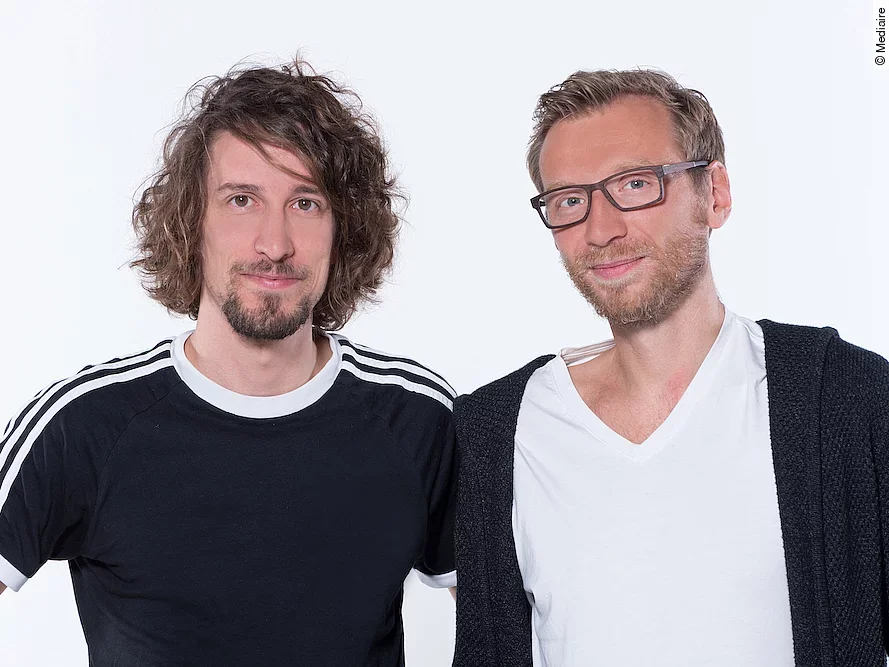 Physiker Dr. Andreas Lemke und Dr. Jörg Döpfert, Gründerteam von Mediaire