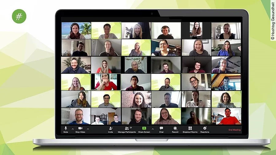 Jubiläum Hashtag Gesundheit