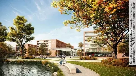 Neubau Asklepios Klinik Altona - Visualisierung