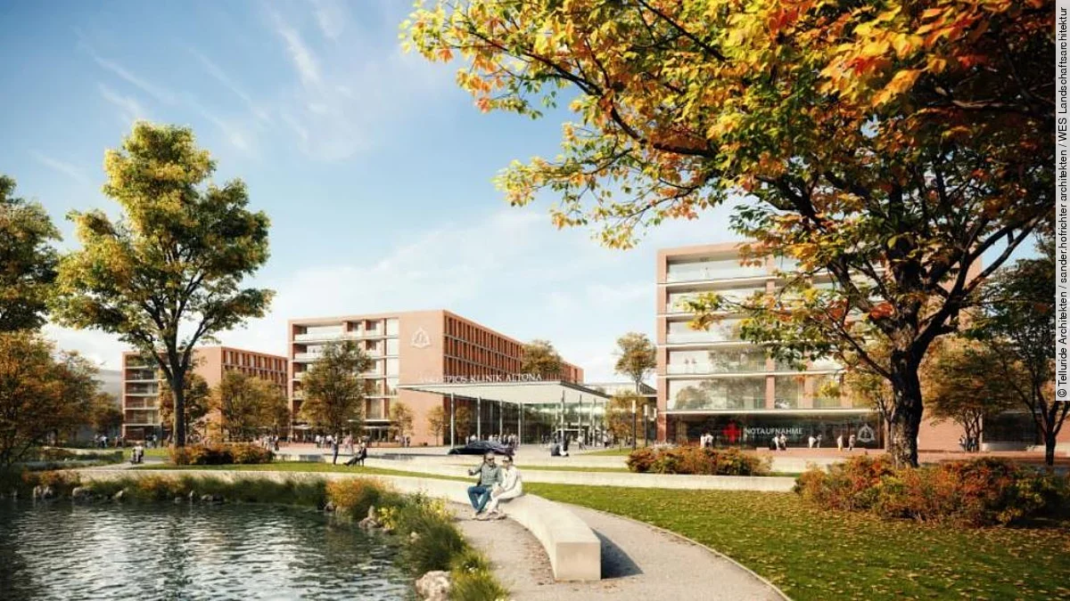 Neubau Asklepios Klinik Altona - Visualisierung