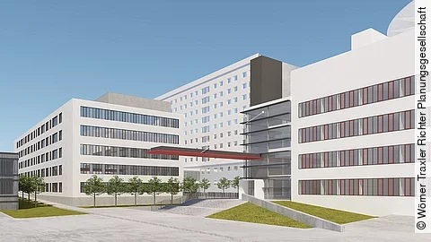 Architektenentwurf Haus 20 Universitätsklinikum Halle