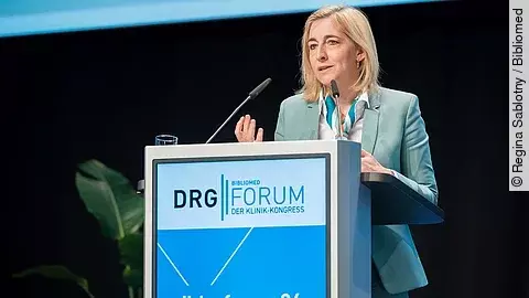 Nina Warken auf dem DRG Forum 2026 Nina Warken auf dem DRG Forum 2026