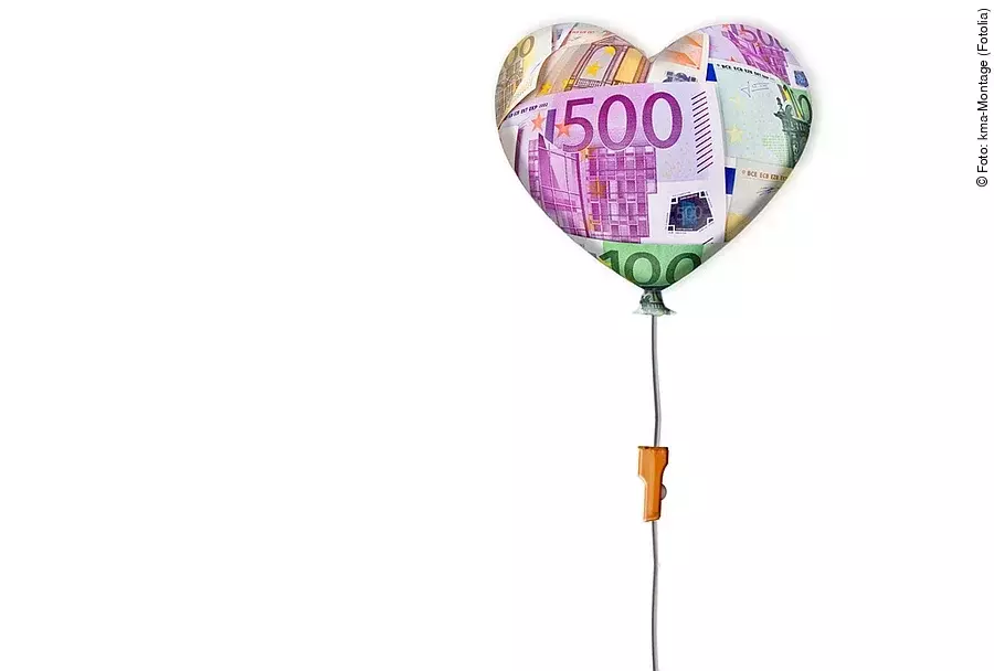 Herz, Ballon, Geld