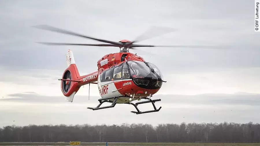 Hubschrauber H145 mit Fünfblatt Hubschrauber H145 mit Fünfblatt